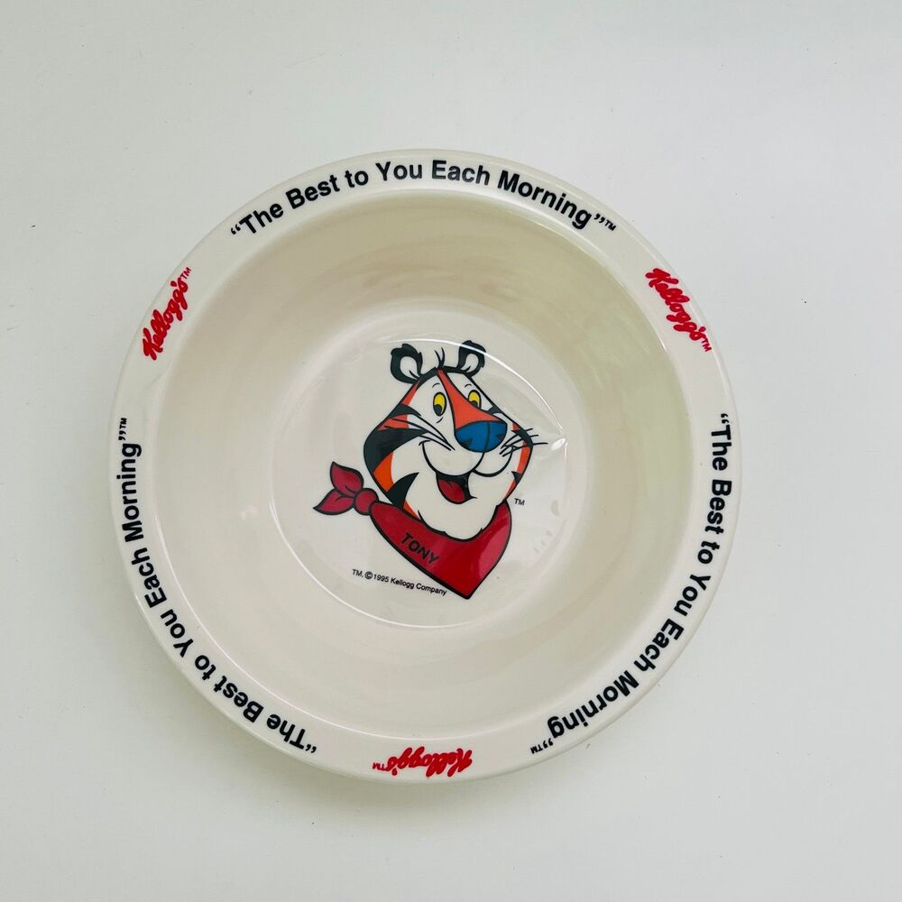 KELLOGG'S 1995 Plastic Cereal Bowls, Set of 4 - Picture 5 of 8